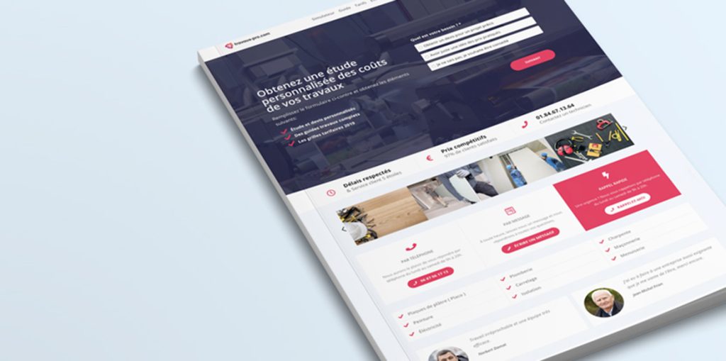 landing page