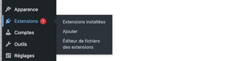 extension wordpress