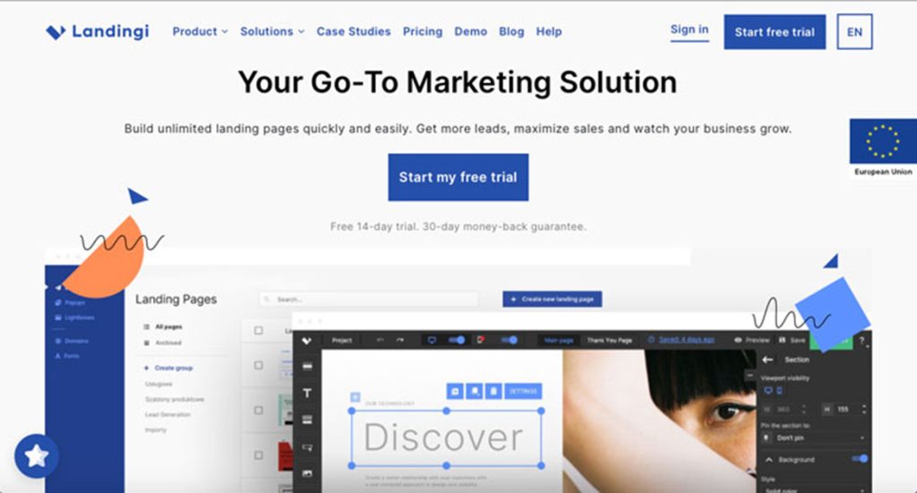 illustration landingi concepteur landing page web site design