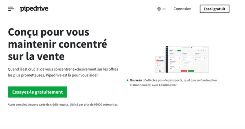 illustration pipedrive crm landing page web site design