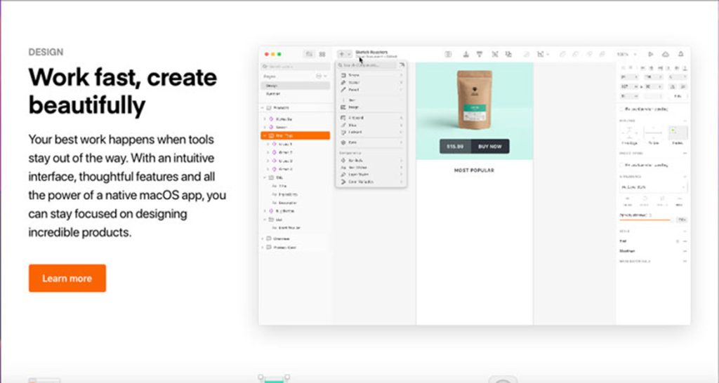illustration sketch logiciel concepteur web sites design