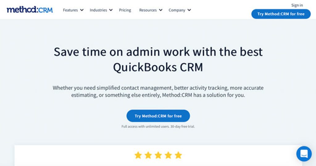 illustration method crm landing page web site design
