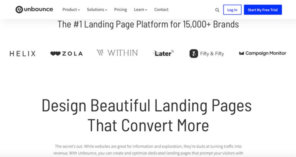illustration unbounce concepteur landing page web site design