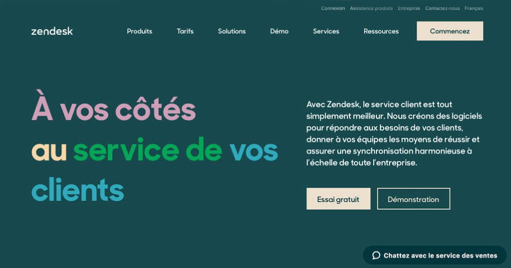illustration zendesk crm landing page web site design