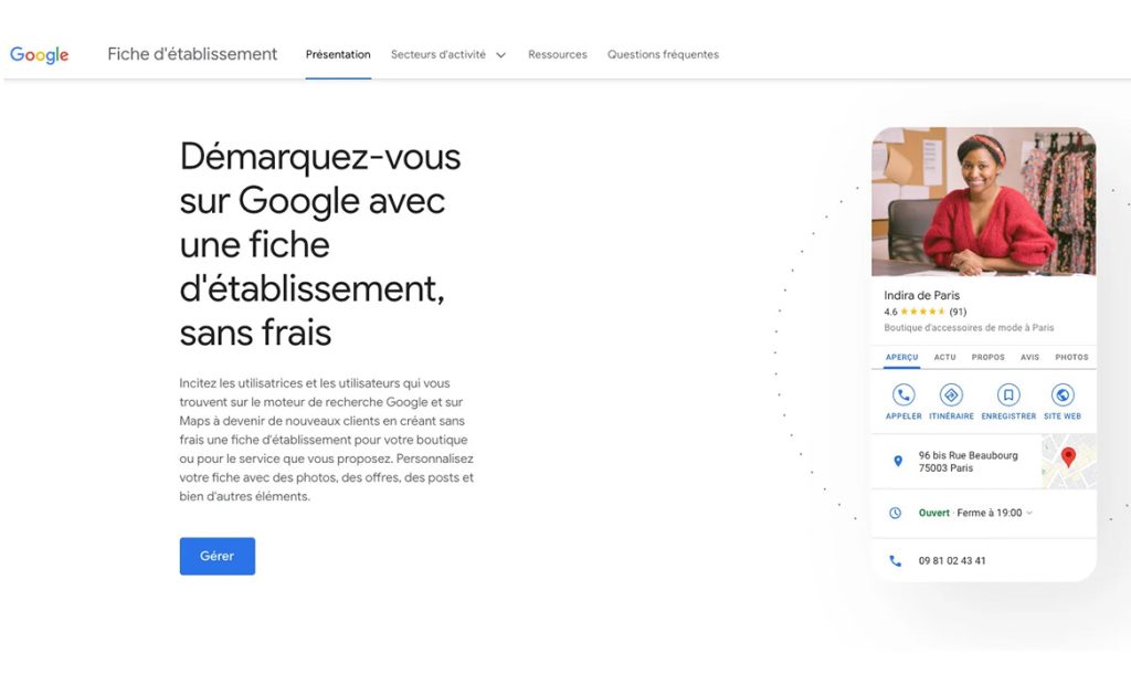 referencement local gmb google my business