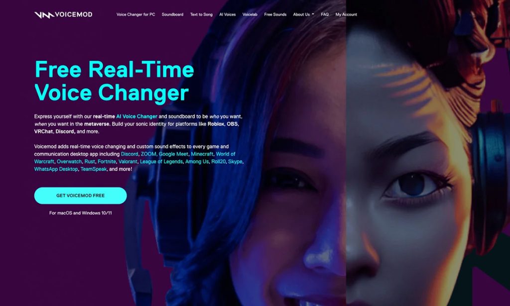 voicemod logiciel modification voix temps reel inteligence artificielle ia