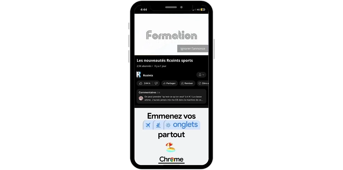 la publicite des applications mobiles youtube