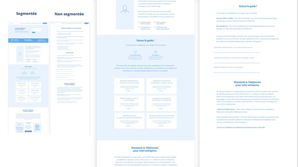 graphisme refonte exemple site segmente